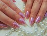 【hand】ミラークリアオーロラデザイン☆ベース&ミラーカラーはお選べます