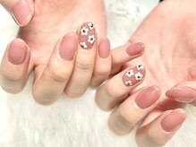 ネイルアンドアイラッシュサロン エスポアール(nail&eyelash salon espoir)/シンプルお花ネイル