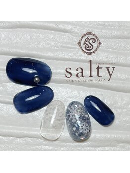 雪の結晶ネイル