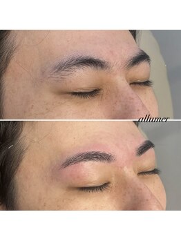 メンズ眉毛サロン　allumer【アリュメ】/優しい印象のアーチ眉｜眉サロン