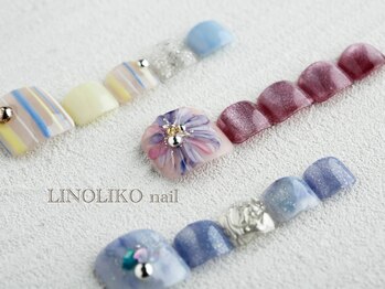 リノリコネイル 元住吉(Lino Liko nail)の写真/【何度でも◎】オフ込み☆フットネイルトータルコース ￥9800 フットネイルと角質ケアのセットメニュー☆