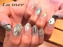 ラメール(La mer)/ニュアンス大理石ネイル★
