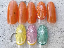 フリークネイル(FREAK Nail)/夏人気フルーツぷっくり ¥12000