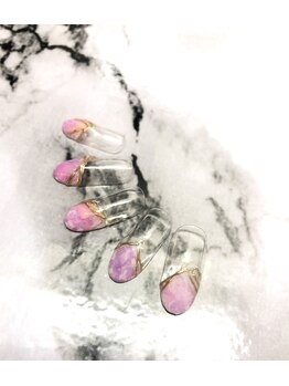 爪屋/大理石風ネイル