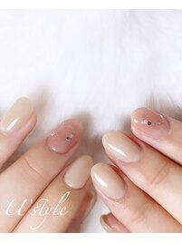 キュートバレンタインネイル