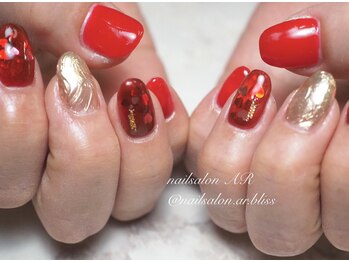 ハートで表現バレンタインネイル