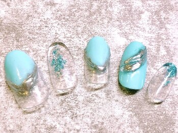 ファボ ネイル(FAV NAIL)/選べるデザイン★SILVER¥6,500