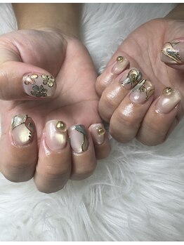 フラワーズネイル(flowers nail)/成人式/和柄ネイル