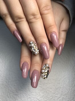 ネイルルーム クロシェット(nail room clochette)/埋め尽くしスカルプ