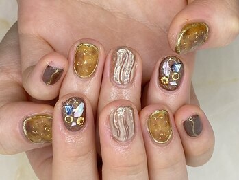 アッサンブレ(Assembler)/べっこうミラーネイル