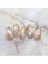 ネイルアンドまつげ リュフェール 五反田(Nail Lufaire)/もやもやネイル