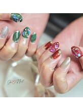 キュアネイル(Qa Nail)/オーロラクリアストーン色々