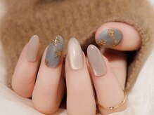 ヴァンネイル(VINGT NAIL nail&eye beauty)/秋冬にぴったり上品ネイル