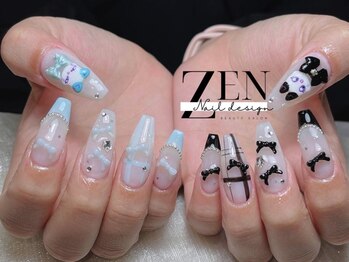 ゼン ネイル デザイン 池袋(ZEN NAIL DESIGN)/* 長 さだしやり放題×つけ放題