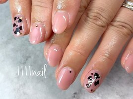 ピンクベージュ×ハートホロ♪