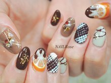 ネイルローズ(NAIL Rose)/バレンタイン　チョコネイル