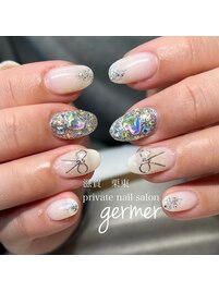 ワイヤーリボンで韓国風！