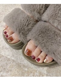 【NATSUMI】フットアートネイル