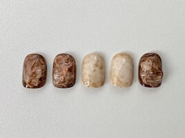 ニュアンスネイル　鉱物ネイル
