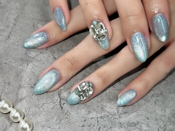 オニカネイル 表参道(ONIKA nail)/マグネットブルー