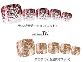 【フットネイル】ホログラデ☆