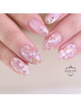 ピオニーネイル(peony nail)/花びら舞う桜