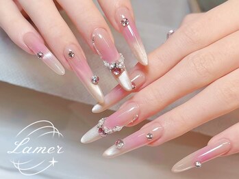 ラメール(La mer)の写真/【初回ジェルオフ無料★スカルプ持ち込みデザイン¥16980】爪の形・フォルムまで美しく、憧れの指先に♪