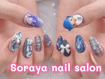 ソラヤ(Soraya)/痛ネイル3Dアート持ち込みネイル