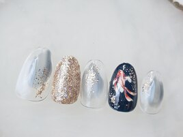 金魚×和風ネイル