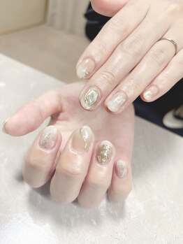 シャインパル(shine pal)/ベージュ×ホワイトグラデ