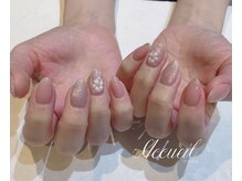 アクイユ 銀座店(ACCUEIL)/エンボス桜ネイル
