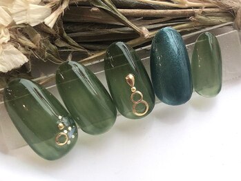 ネイルサロンアンドスクール ラフィーネ 池袋店/シンプルネイル ¥6990