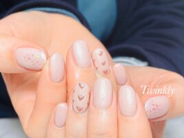 シンプルアートのseasonネイル