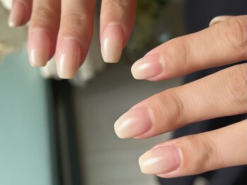 グラデーション　根元クリア