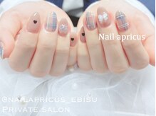 ネイルアプリクス 恵比寿(Nail apricus EBISU)/チェック◆ミニリボン ¥