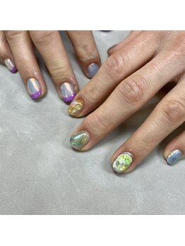 キャンネイル 金山店(Can Nail)/ちぐはぐ春の個性派ニュアンス☆