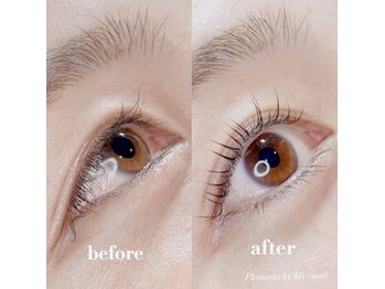 プルメリア バイ リリーズ ネイル(Plumeria By Lily's Nail)/ケラチンラッシュリフト ¥4000