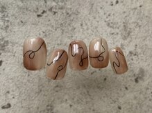アイネイルズ 天神今泉店(I-nails)/【misato.n】ニュアンスライン