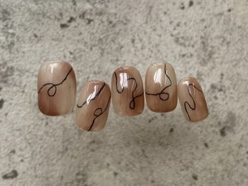 アイネイルズ 天神今泉店(I-nails)/【misato.n】ニュアンスライン