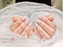つめピス/ワンカラー＋マグネットネイル