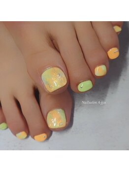 ネイルサロン アージュ(Nail Salon A jyu)の写真/《新規☆フットネイル¥8500～》丁寧なケアで持ち◎見映え◎春も魅せる足元に☆