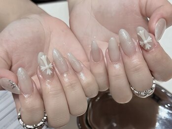 デュリブリンクネイル 高田馬場(Duli blink nails)/ワンカラー×ラメ＊