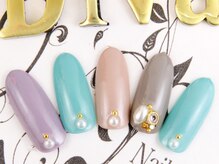 ネイルサロン ディーバ ギンザ(Nail salon Diva GINZA)/スモーキーネイル￥8500