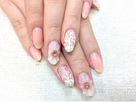 NO-111 ジェルフラワーネイル