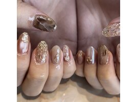 秋ニュアンスネイル