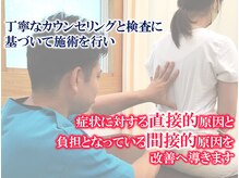 なないろ整骨院の雰囲気（丁寧なカウンセリングと検査の上、辛い原因を本質改善します）