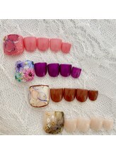 パスリー ネイルアンドケア(Parsley Nail&Care)/【フット春】シンプルアート