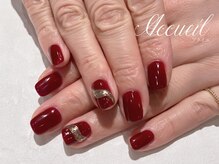 アクイユ 銀座店(ACCUEIL)/トレンド赤ネイル