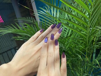 秋マグネットネイル