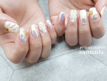 サンネイルズ(sun nails)/6本アート